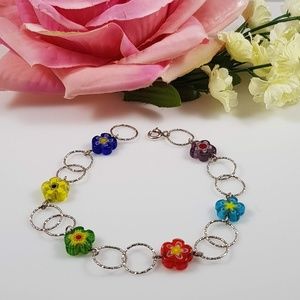 EUC,, MAGNOLIA SILVER JEWELRY DELICATE BRACELET